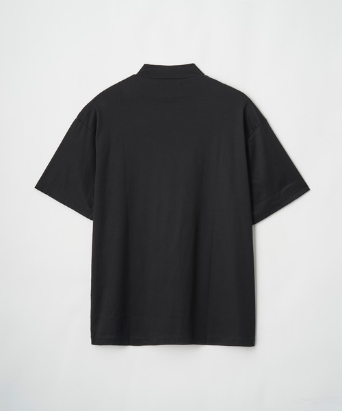 Juha(ユハ)の「SUPERIOR PIMA COTTON MOCK-NECK TEE(Tシャツ/カットソー・メンズ・ブラック/ホワイト/グレー・3/4)」の8枚目の写真