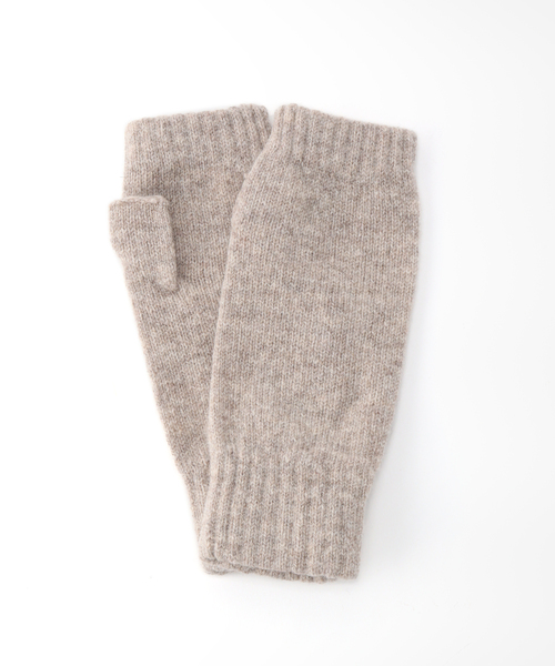 TWEED MILL(ツイードミル)の「【TWEEDMILL/ツイードミル】FINGERLESS MITTS:手袋(手袋・レディース・ブラック/ライトグレー/ベージュ/ブルー/オレンジ・FREE)」の16枚目の写真