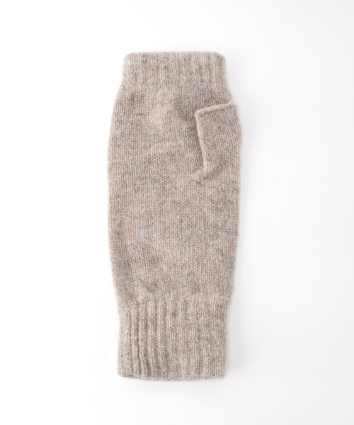 TWEED MILL(ツイードミル)の「【TWEEDMILL/ツイードミル】FINGERLESS MITTS:手袋(手袋・レディース・ブラック/ライトグレー/ベージュ/ブルー/オレンジ・FREE)」の15枚目の写真