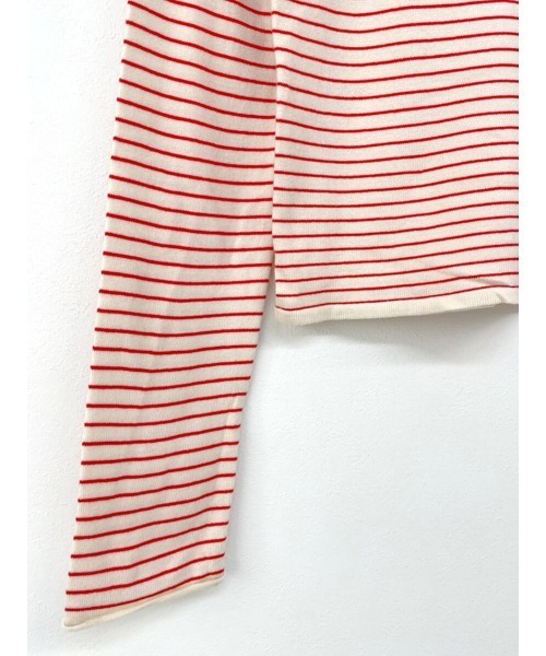 HEILIS(ヘイリス)の「ハイネックボーダーニットプルオーバー / ハイネックニット ボーダーニット タートルネック ニット 秋服 冬服 長袖(ニット/セーター・レディース・ブラック/アイボリー・FREE)」の16枚目の写真