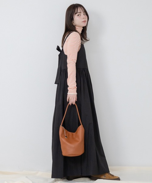 HEILIS(ヘイリス)の「ハイネックボーダーニットプルオーバー / ハイネックニット ボーダーニット タートルネック ニット 秋服 冬服 長袖(ニット/セーター・レディース・ブラック/アイボリー・FREE)」の20枚目の写真