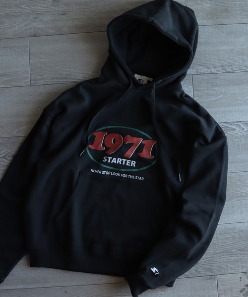STARTER（スターター）の「STARTER/スターター　カラーグラフィック裏起毛スウェットプルオーバーパーカー（パーカー・レディース・ホワイト/ブラック/グレー/グレー系その他/オートミール/ホワイト系その他/ブラック系その他/ホワイト系その他2/アイボリー系・M/L）」の4枚目の写真