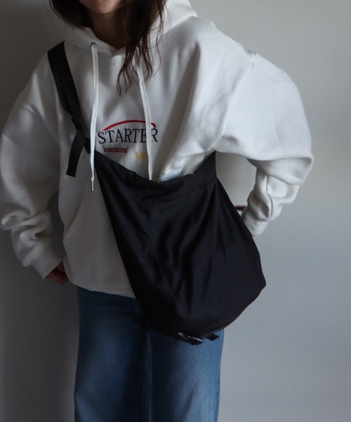 STARTER（スターター）の「STARTER/スターター　カラーグラフィック裏起毛スウェットプルオーバーパーカー（パーカー・レディース・ホワイト/ブラック/グレー/グレー系その他/オートミール/ホワイト系その他/ブラック系その他/ホワイト系その他2/アイボリー系・M/L）」の10枚目の写真