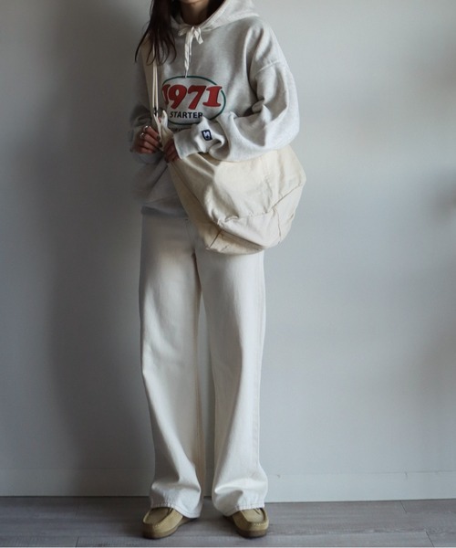 STARTER（スターター）の「STARTER/スターター　カラーグラフィック裏起毛スウェットプルオーバーパーカー（パーカー・レディース・ホワイト/ブラック/グレー/グレー系その他/オートミール/ホワイト系その他/ブラック系その他/ホワイト系その他2/アイボリー系・M/L）」の19枚目の写真