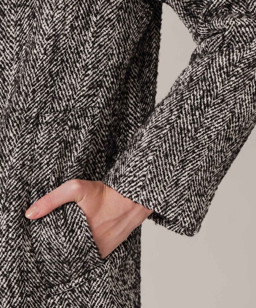 MACKINTOSH LONDON(マッキントッシュ ロンドン)の「【DURRIS/デュリス】ウールツイードコート(その他アウター・レディース・ブラック・38)」の3枚目の写真