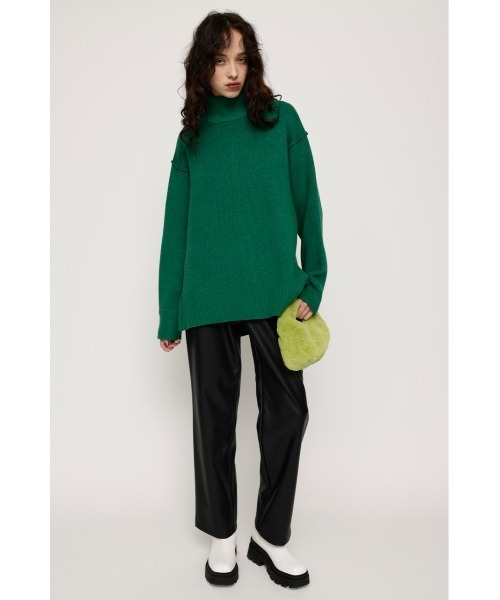 SLY(スライ)の「OVER SIZE TURTLE TOPS オーバーサイズ タートルネック ニット トップス プルオーバー ハイネック(ニット/セーター・レディース・ブラック/イエロー系その他/アイボリー/グリーン・FREE)」の16枚目の写真