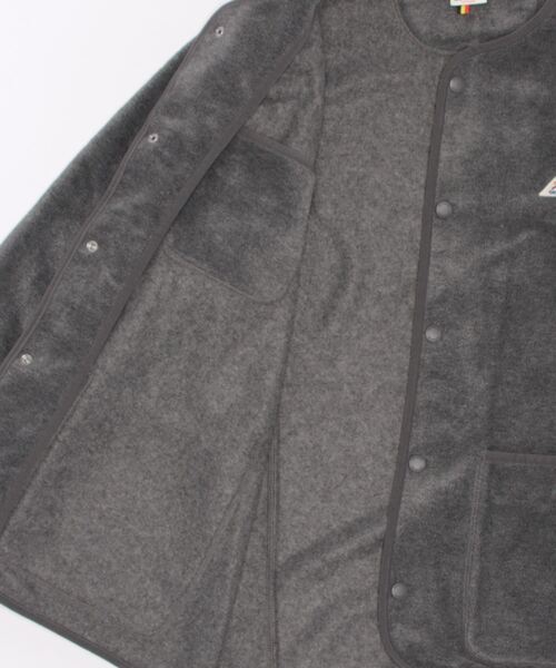 GEVACO（ゲバコ）の「【GEVACO/ゲバコ】両面起毛マイクロフリースノーカラージャケット（ノーカラージャケット・メンズ・ライトグレー/チャコールグレー/カーキ・42/44/40）」の4枚目の写真