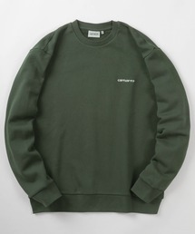Carhartt WIP（カーハートダブリューアイピー）の「【Carhartt/カーハート】ワンポイント ブランドロゴ刺繍 スウェット/CARHARTT SCRIPT EMBROIDERY SWEAT/裏起毛（スウェット・メンズ）」