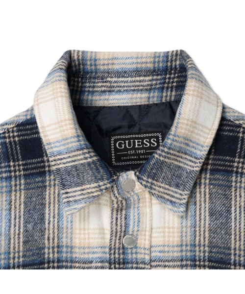 Guess（ゲス）の「Tartan Checked Shirt jacket（ブルゾン・メンズ・グリーン/ブルー・SMALL/MEDIUM/LARGE/X-LARGE）」の11枚目の写真
