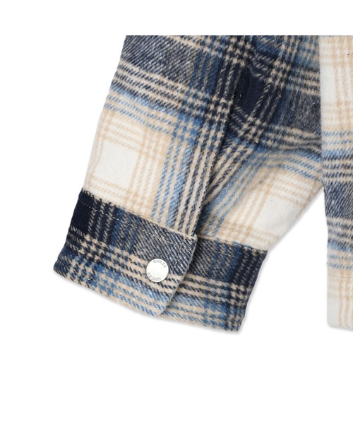 Guess（ゲス）の「Tartan Checked Shirt jacket（ブルゾン・メンズ・グリーン/ブルー・SMALL/MEDIUM/LARGE/X-LARGE）」の4枚目の写真