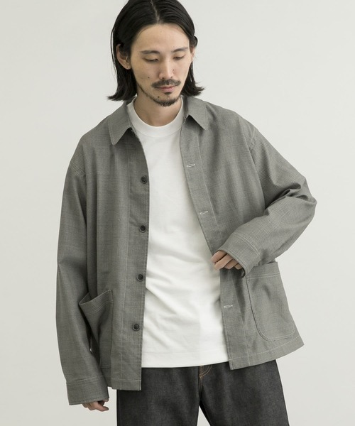 WORK NOT WORK URBAN RESEARCH（ワークノットワークアーバンリサーチ）の「WORK NOT WORK　Dobby Work Jacket（その他アウター・メンズ・ブラック/グレー・MEDIUM/LARGE）」の5枚目の写真