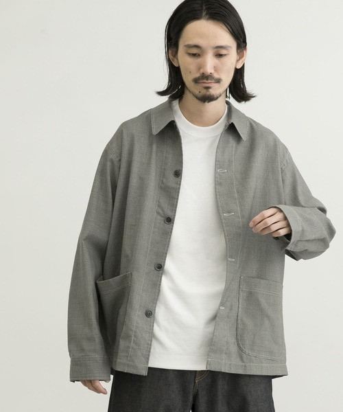 WORK NOT WORK URBAN RESEARCH（ワークノットワークアーバンリサーチ）の「WORK NOT WORK　Dobby Work Jacket（その他アウター・メンズ・ブラック/グレー・MEDIUM/LARGE）」の6枚目の写真