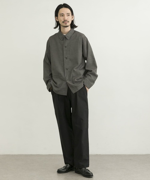 WORK NOT WORK URBAN RESEARCH（ワークノットワークアーバンリサーチ）の「WORK NOT WORK　Dobby Work Jacket（その他アウター・メンズ・ブラック/グレー・MEDIUM/LARGE）」の7枚目の写真