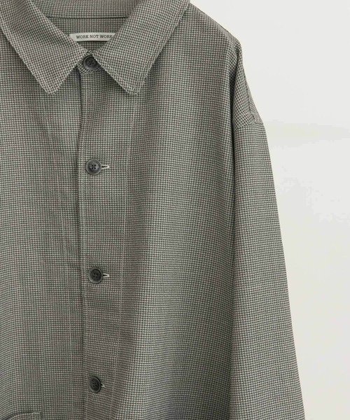 WORK NOT WORK URBAN RESEARCH（ワークノットワークアーバンリサーチ）の「WORK NOT WORK　Dobby Work Jacket（その他アウター・メンズ・ブラック/グレー・MEDIUM/LARGE）」の11枚目の写真