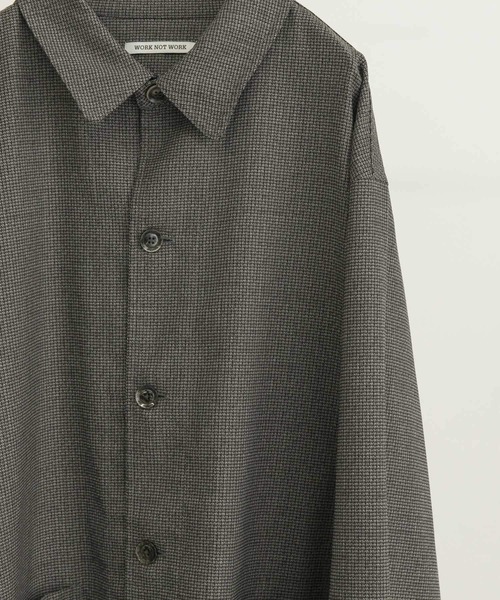 WORK NOT WORK URBAN RESEARCH（ワークノットワークアーバンリサーチ）の「WORK NOT WORK　Dobby Work Jacket（その他アウター・メンズ・ブラック/グレー・MEDIUM/LARGE）」の12枚目の写真