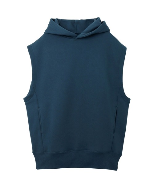 andme（アンドミー）の「裏起毛スウェットパーカーベスト（パーカー・レディース・ブルー/ブラック/ブラウン/オートミール・FREE）」の18枚目の写真