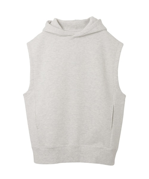 andme（アンドミー）の「裏起毛スウェットパーカーベスト（パーカー・レディース・ブルー/ブラック/ブラウン/オートミール・FREE）」の20枚目の写真