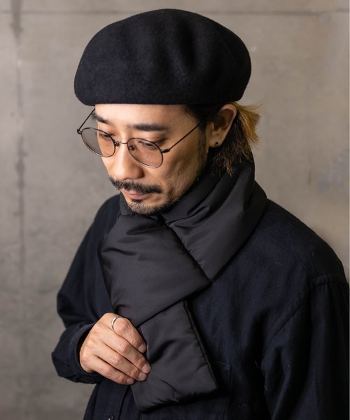 無(ム)の「パディングマフラー(マフラー・メンズ・カーキ/アイボリー/ブラック/イエロー・FREE)」の3枚目の写真