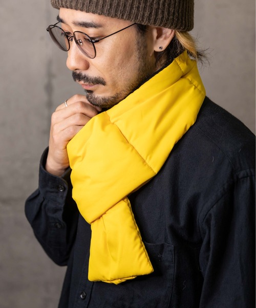 無(ム)の「パディングマフラー(マフラー・メンズ・カーキ/アイボリー/ブラック/イエロー・FREE)」の15枚目の写真