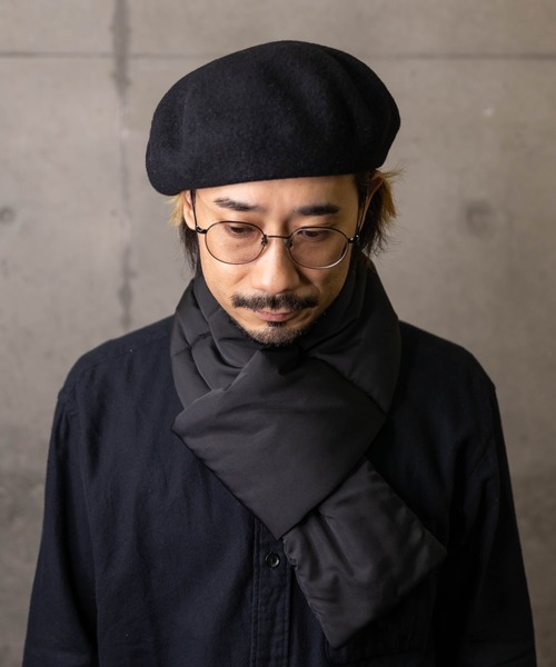 無(ム)の「パディングマフラー(マフラー・メンズ・カーキ/アイボリー/ブラック/イエロー・FREE)」の16枚目の写真