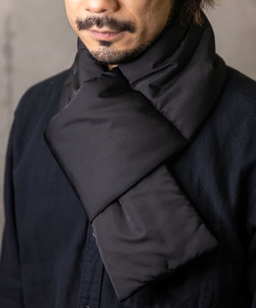 無(ム)の「パディングマフラー(マフラー・メンズ・カーキ/アイボリー/ブラック/イエロー・FREE)」の17枚目の写真