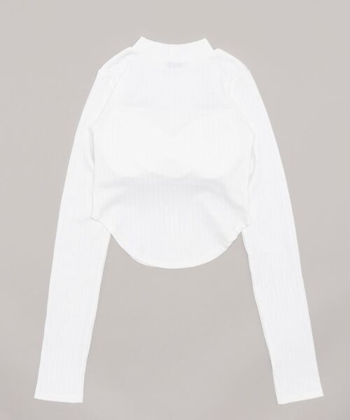 ANAP(アナップ)の「パット付きランダムリブデザイントップスカットソー(Tシャツ/カットソー・レディース・ブラック/ホワイト・FREE)」の15枚目の写真