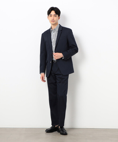 COMME CA ISM（コムサイズム）の「ロンドンストライプ コンビシャツ（シャツ/ブラウス・メンズ・ベージュ/ネイビー・SMALL/MEDIUM/LARGE）」の6枚目の写真