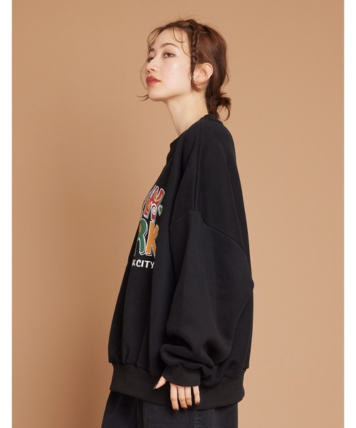 Little sunny bite（リトルサニーバイト）の「New york vintage sweat top（スウェット・レディース・ブラック/カーキ/ホワイト・SMALL/MEDIUM）」の8枚目の写真