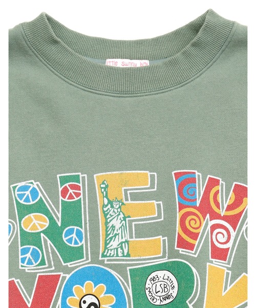 Little sunny bite（リトルサニーバイト）の「New york vintage sweat top（スウェット・レディース・ブラック/カーキ/ホワイト・SMALL/MEDIUM）」の11枚目の写真