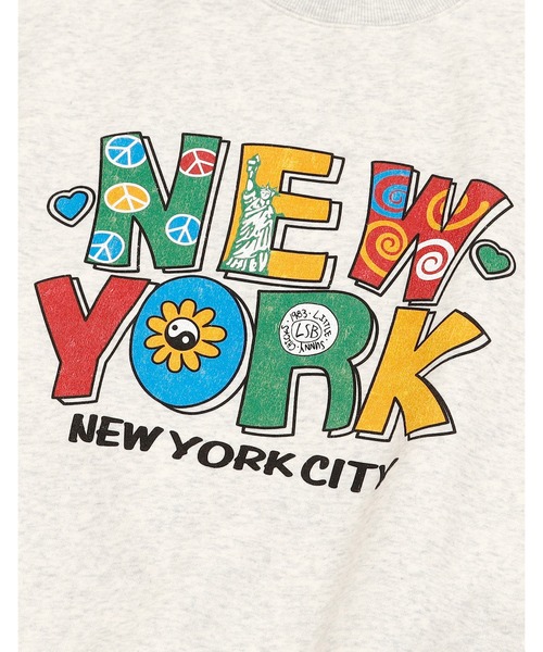 Little sunny bite（リトルサニーバイト）の「New york vintage sweat top（スウェット・レディース・ブラック/カーキ/ホワイト・SMALL/MEDIUM）」の18枚目の写真