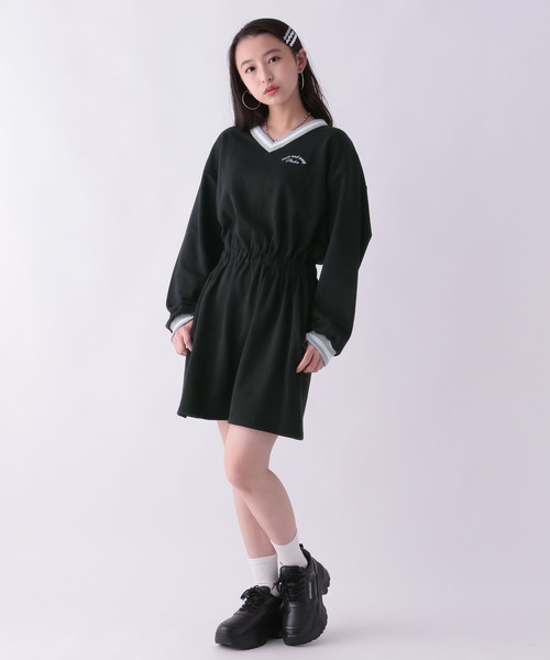 repipi armario(レピピ アルマリオ)の「チルデンネックワンピース(ワンピース・キッズ・グレー/ブルー/ブラック・SMALL/MEDIUM/LARGE)」の13枚目の写真