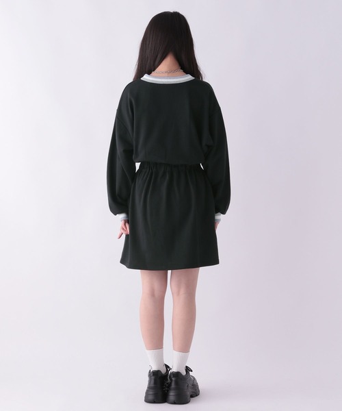 repipi armario(レピピ アルマリオ)の「チルデンネックワンピース(ワンピース・キッズ・グレー/ブルー/ブラック・SMALL/MEDIUM/LARGE)」の9枚目の写真