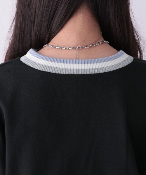 repipi armario(レピピ アルマリオ)の「チルデンネックワンピース(ワンピース・キッズ・グレー/ブルー/ブラック・SMALL/MEDIUM/LARGE)」の16枚目の写真