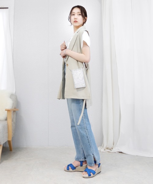 minia（ミニア）の「ラインストーンメッシュミニショルダー（ショルダーバッグ・レディース・ブラック/シルバー・FREE）」の21枚目の写真