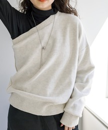 earthy（アーシー）の「earthy_ワンショルニット（ニット/セーター・レディース）」