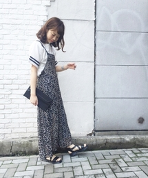 Kastane | 【Kastane】柄シフォンマキシワンピース(ワンピース)