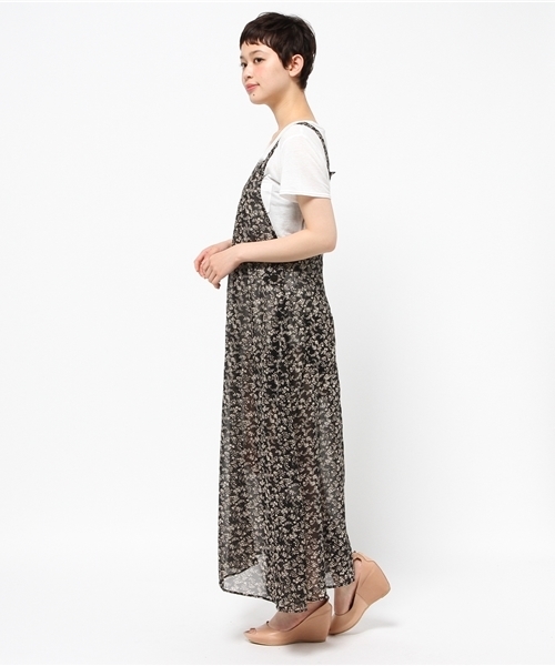 Kastane（カスタネ）の「【Kastane】柄シフォンマキシワンピース（ワンピース・レディース・ブラック・FREE）」の7枚目の写真