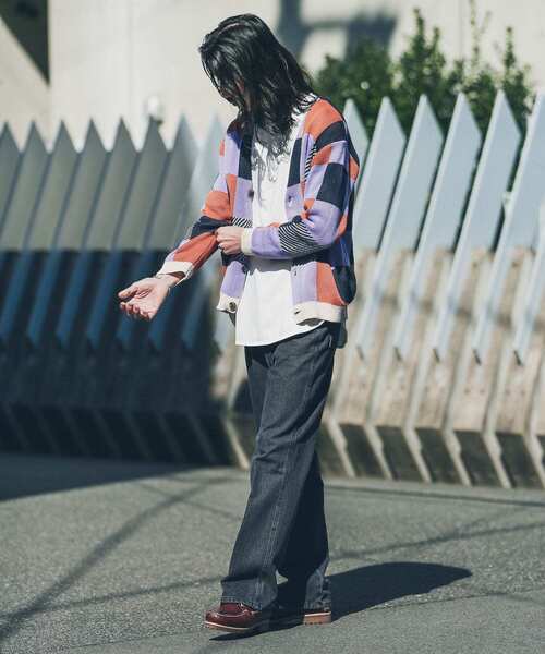 URBAN RESEARCH Sonny Label（アーバンリサーチサニーレーベル）の「マルチカラーブロックチェックカーディガン（カーディガン/ボレロ・メンズ・ブルー系その他/パープル系その他/グリーン系その他・MEDIUM/LARGE）」の12枚目の写真