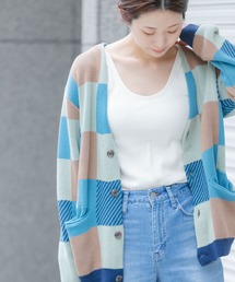 URBAN RESEARCH Sonny Label | マルチカラーブロックチェックカーディガン(カーディガン/ボレロ)