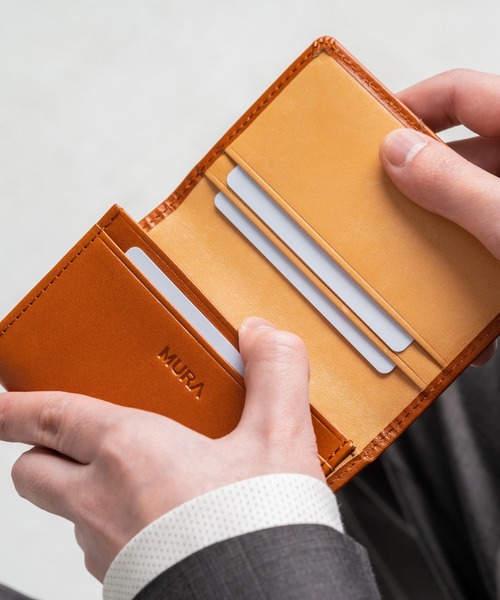 MURA（ムラ）の「イタリアン/フルグレイン レザー 大容量 名刺入れ（名刺入れ・メンズ・キャメル/ダークブラウン/ブラック/グリーン/ネイビー・FREE）」の10枚目の写真