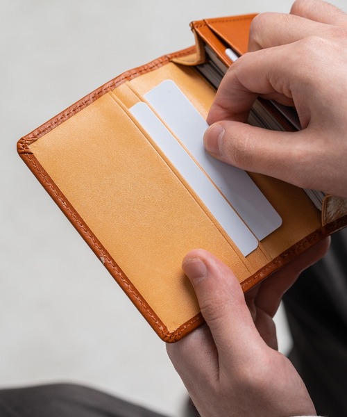MURA（ムラ）の「イタリアン/フルグレイン レザー 大容量 名刺入れ（名刺入れ・メンズ・キャメル/ダークブラウン/ブラック/グリーン/ネイビー・FREE）」の14枚目の写真