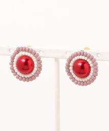 【papillon】ビーズ刺繍イヤリング(MA)
