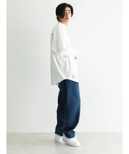 CRAFT STANDARD BOUTIQUE(クラフトスタンダードブティック)の「綿ナイロンダンプバンドカラーシャツ(シャツ/ブラウス・メンズ・オフホワイト/アイボリー/カーキ・M/L/LL)」の13枚目の写真