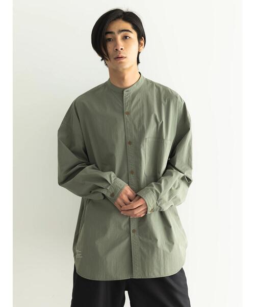 CRAFT STANDARD BOUTIQUE(クラフトスタンダードブティック)の「綿ナイロンダンプバンドカラーシャツ(シャツ/ブラウス・メンズ・オフホワイト/アイボリー/カーキ・M/L/LL)」の15枚目の写真