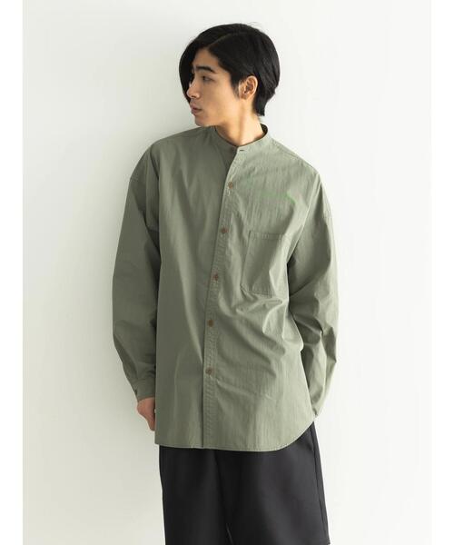 CRAFT STANDARD BOUTIQUE(クラフトスタンダードブティック)の「綿ナイロンダンプバンドカラーシャツ(シャツ/ブラウス・メンズ・オフホワイト/アイボリー/カーキ・M/L/LL)」の16枚目の写真