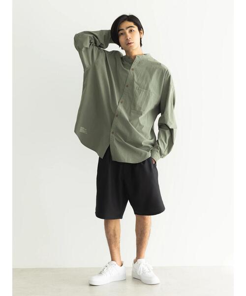 CRAFT STANDARD BOUTIQUE(クラフトスタンダードブティック)の「綿ナイロンダンプバンドカラーシャツ(シャツ/ブラウス・メンズ・オフホワイト/アイボリー/カーキ・M/L/LL)」の18枚目の写真