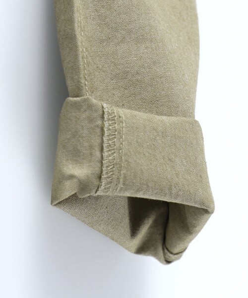 BRANSHES（ブランシェス）の「【爽やかシャンブレー】クロップドパンツ（デニムパンツ・キッズ・ライトベージュ/ベージュ/ネイビー/カーキオリーブ/ブルーグレー・110/140/100/90/120/130/150）」の6枚目の写真