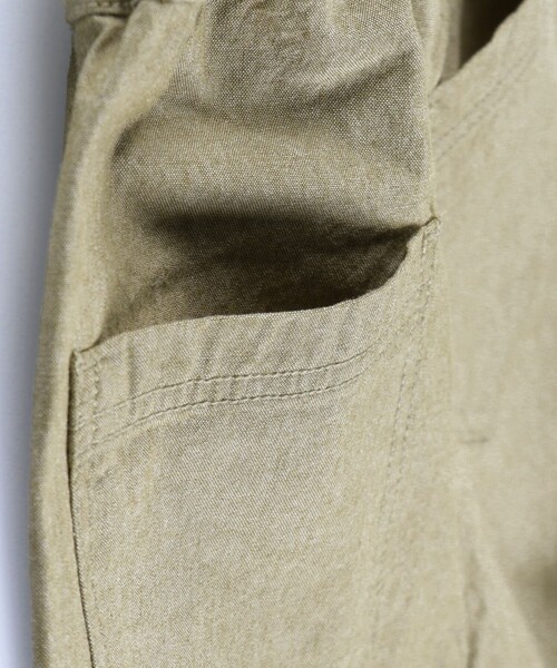 BRANSHES（ブランシェス）の「【爽やかシャンブレー】クロップドパンツ（デニムパンツ・キッズ・ライトベージュ/ベージュ/ネイビー/カーキオリーブ/ブルーグレー・110/140/100/90/120/130/150）」の7枚目の写真