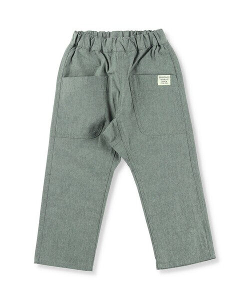 BRANSHES（ブランシェス）の「【爽やかシャンブレー】クロップドパンツ（デニムパンツ・キッズ・ライトベージュ/ベージュ/ネイビー/カーキオリーブ/ブルーグレー・110/140/100/90/120/130/150）」の21枚目の写真