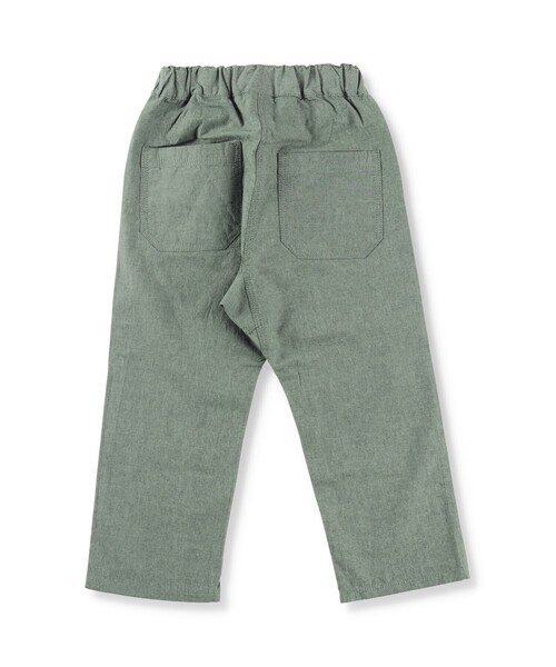 BRANSHES（ブランシェス）の「【爽やかシャンブレー】クロップドパンツ（デニムパンツ・キッズ・ライトベージュ/ベージュ/ネイビー/カーキオリーブ/ブルーグレー・110/140/100/90/120/130/150）」の22枚目の写真